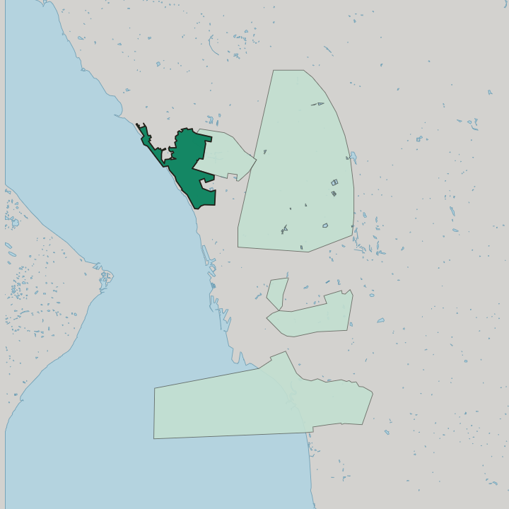 Map showing Pålsjö — In Helsingborg