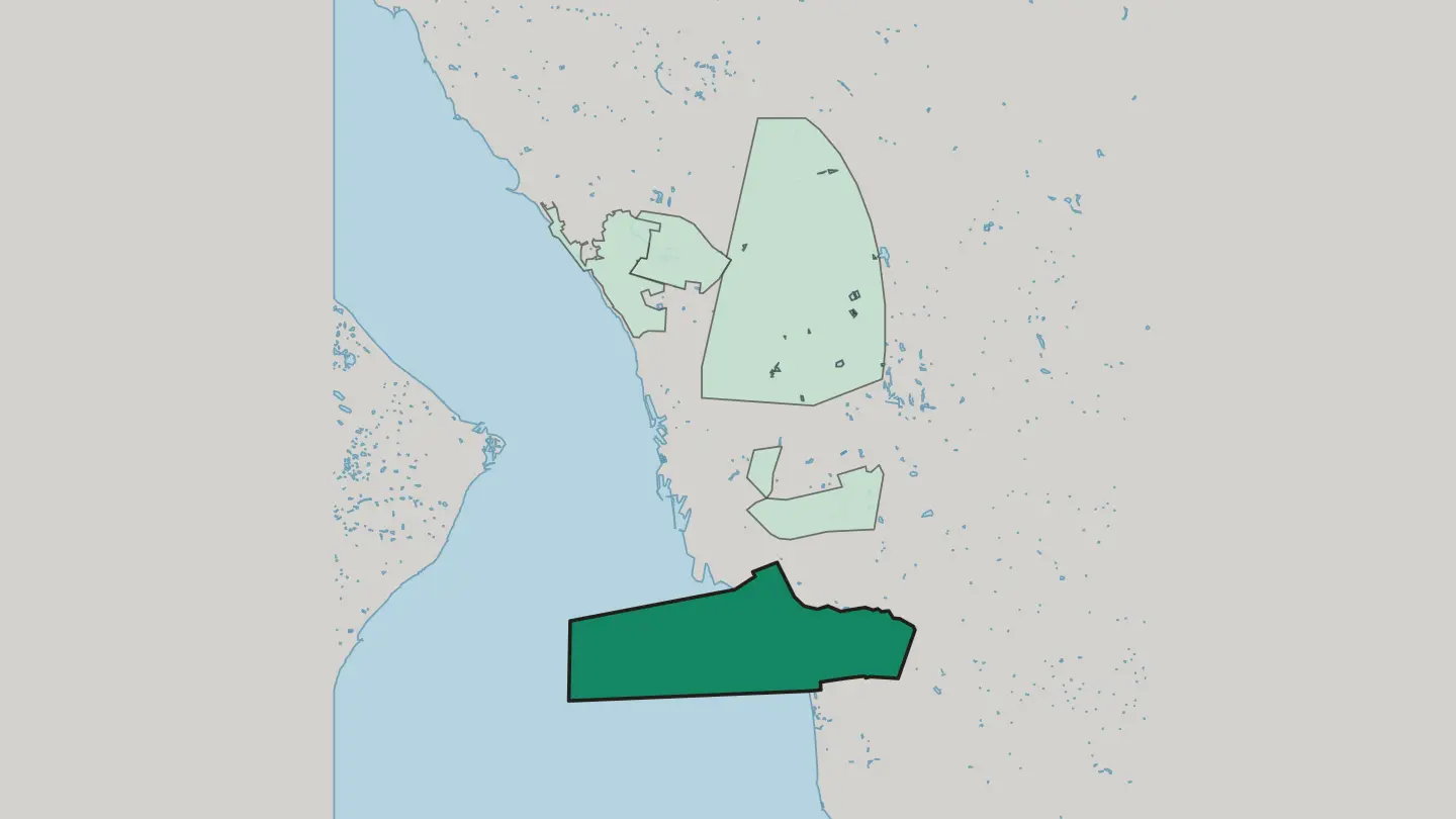 Map of Råå in Helsingborg