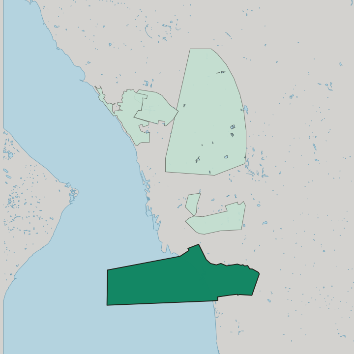Map showing Råå — In Helsingborg