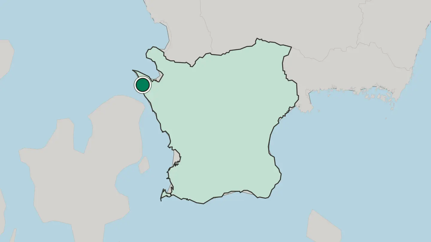Map of Höganäs in Sweden