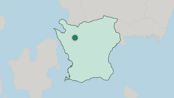 Map of Klippan in Sweden