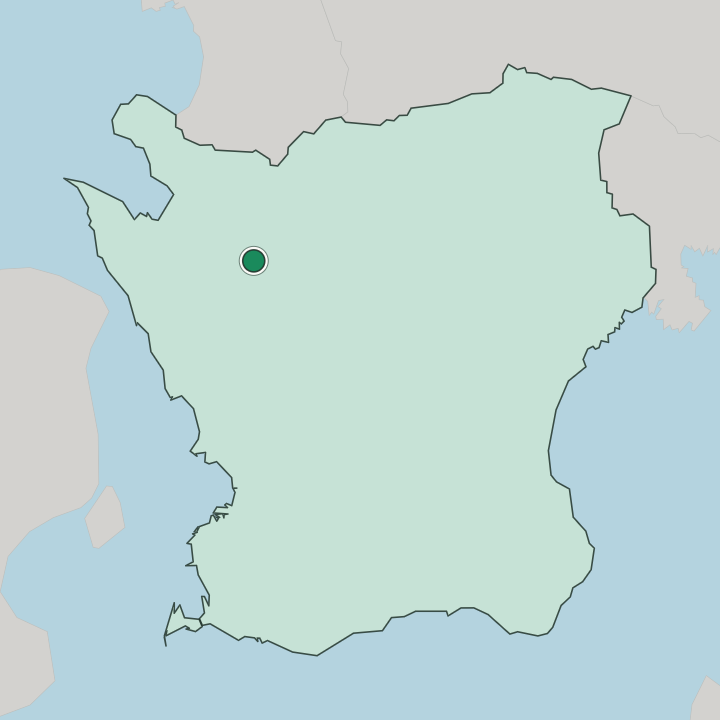 Map showing Klippan — In Skåne County