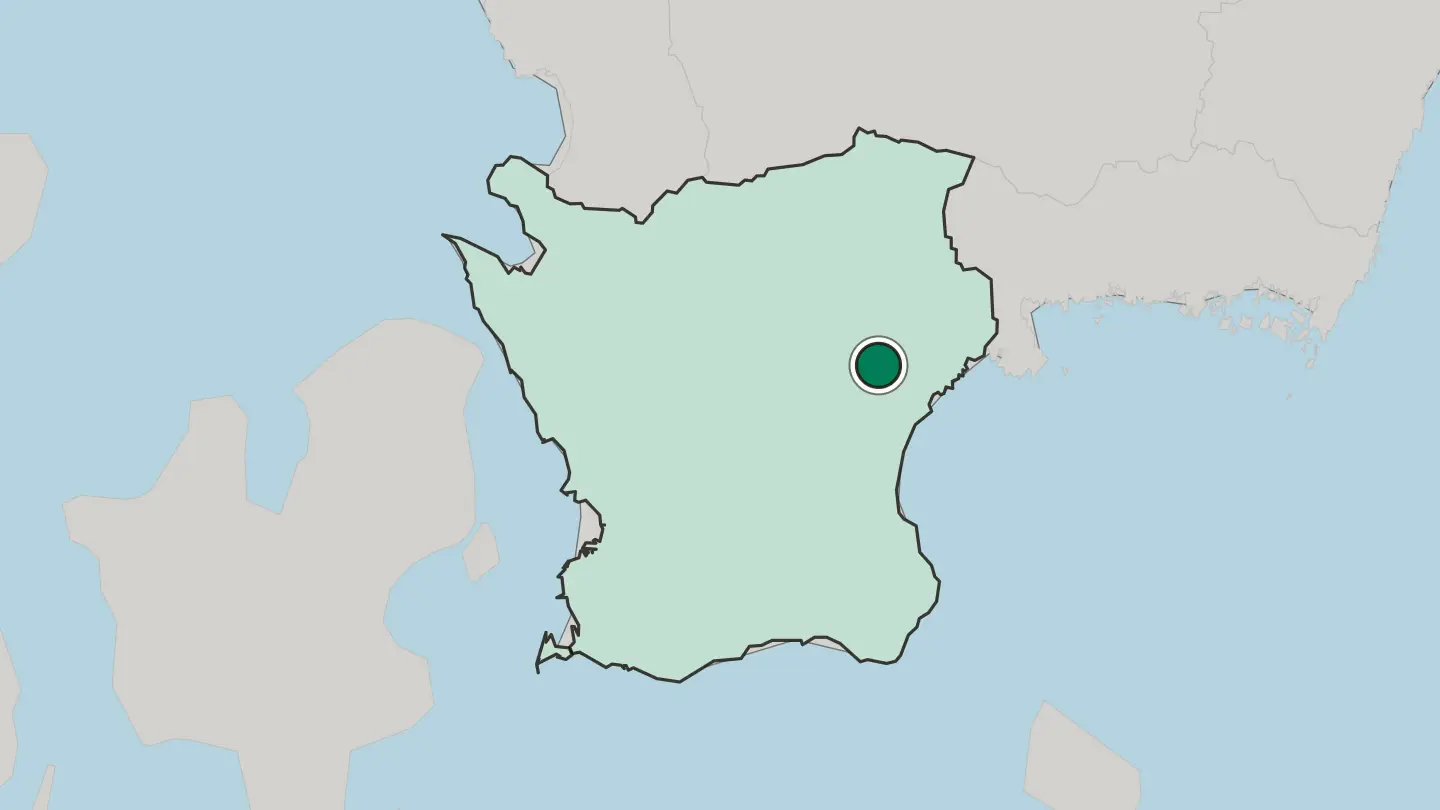 Map of Kristianstad in Sweden
