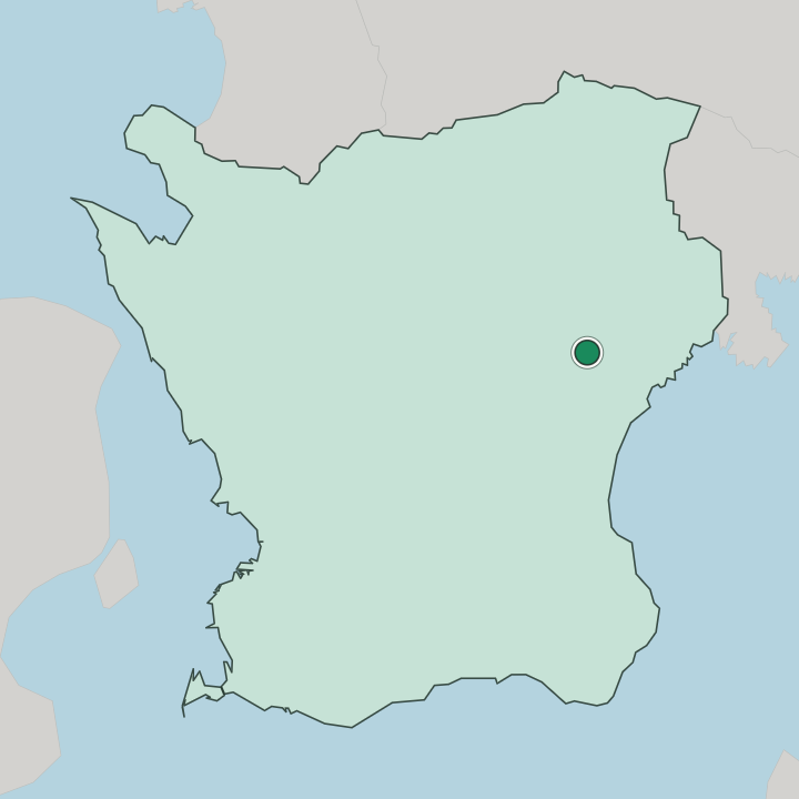 Map showing Kristianstad — In Skåne County