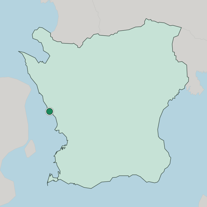 Map showing Landskrona — In Skåne County