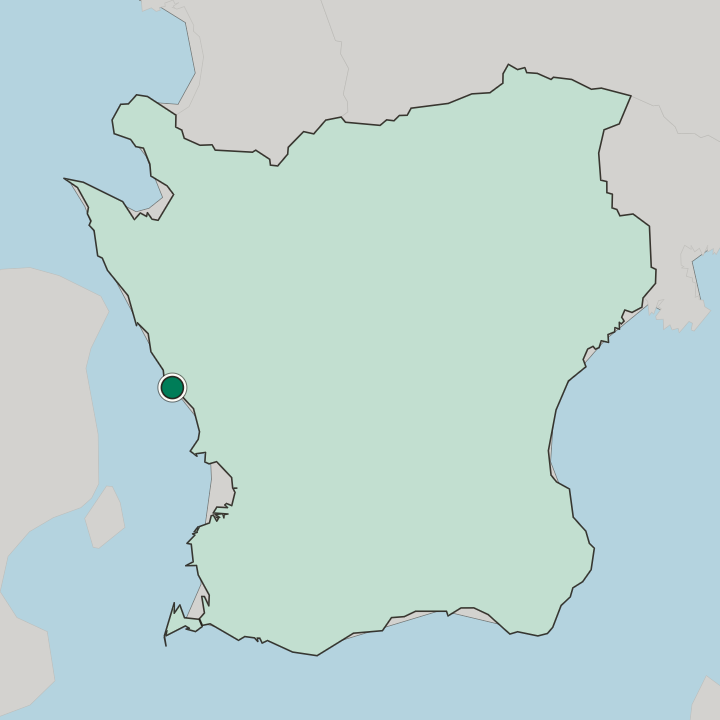 Map showing Landskrona — In Skåne County