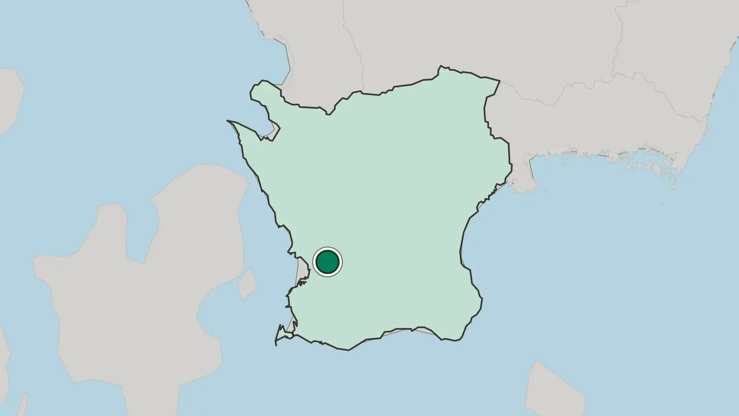 Map of Lund in Sweden