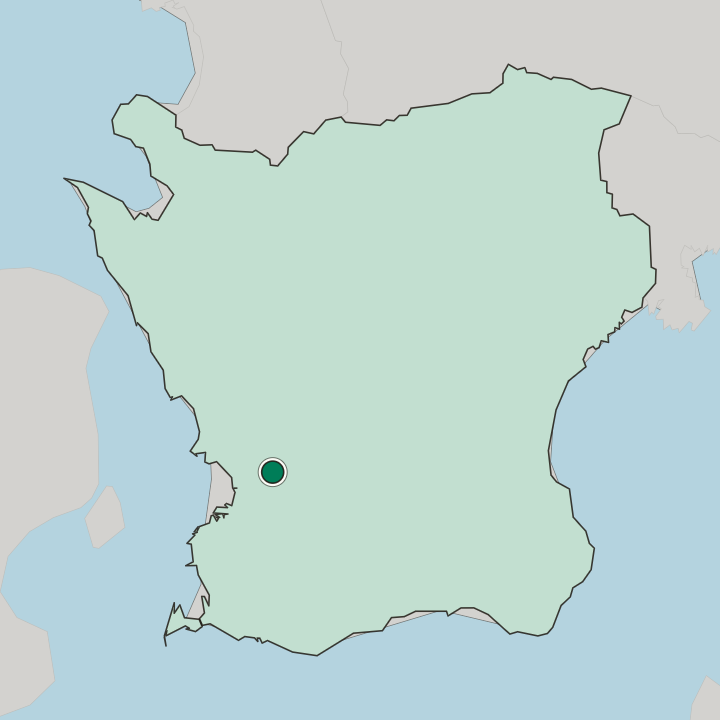 Map showing Lund — In Skåne County