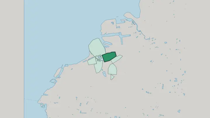 Map of Gamla Staden in Malmö