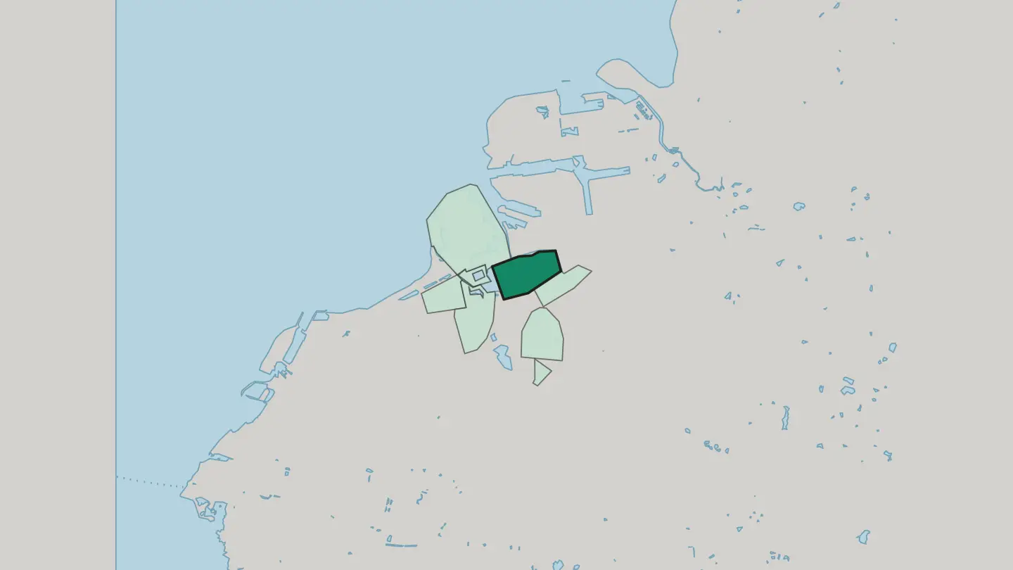 Map of Gamla Staden in Malmö