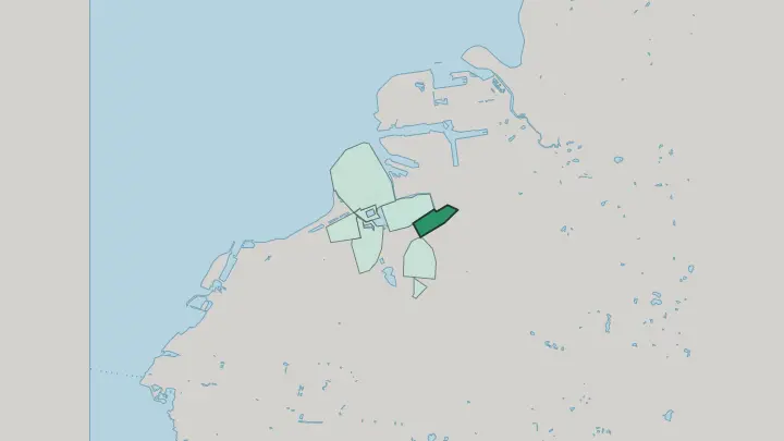 Map of Rörsjöstaden in Malmö