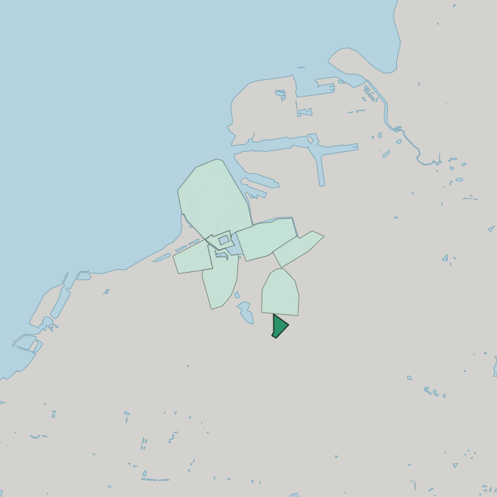 Map showing Södervärn — In Malmö