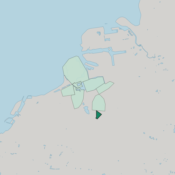 Map showing Södervärn — In Malmö
