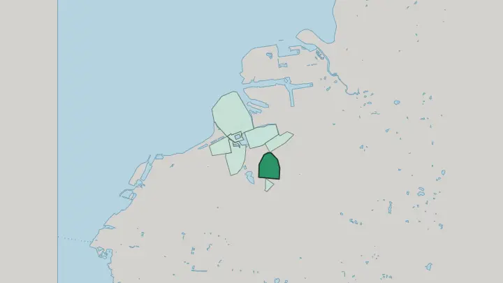 Map of Södra Innerstaden in Malmö