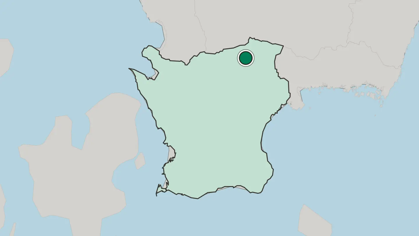 Map of Osby in Sweden