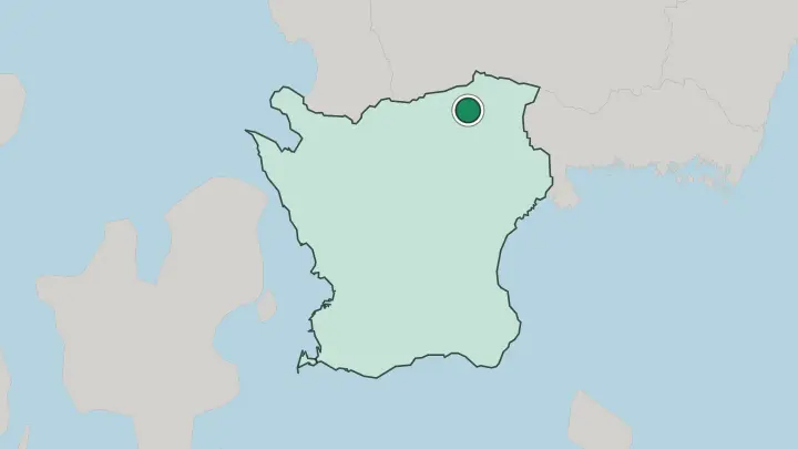 Map of Osby in Sweden