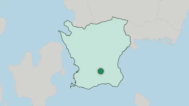 Map of Sjöbo in Sweden