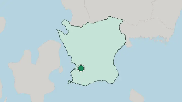 Map of Staffanstorp in Sweden
