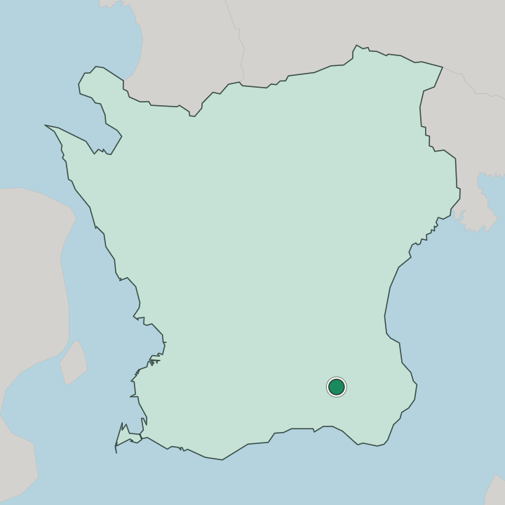 Map showing Tomelilla — In Skåne County