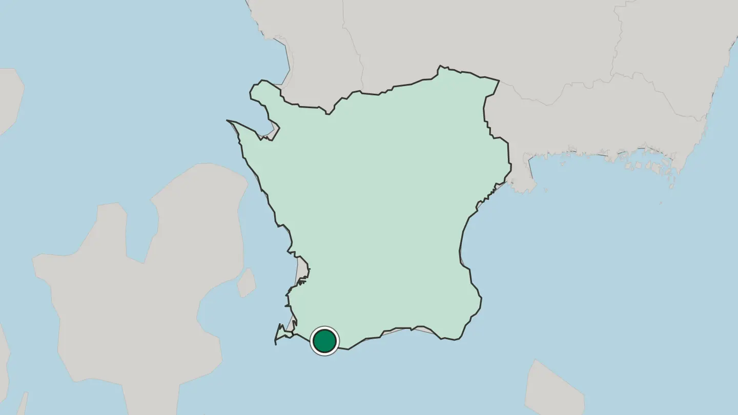 Map of Trelleborg in Sweden