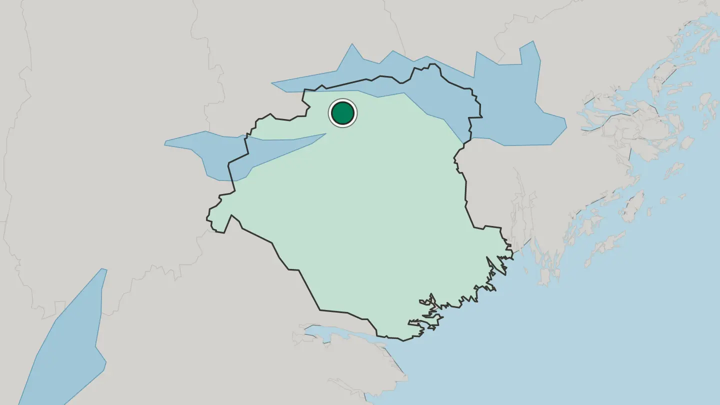 Map of Eskilstuna in Sweden