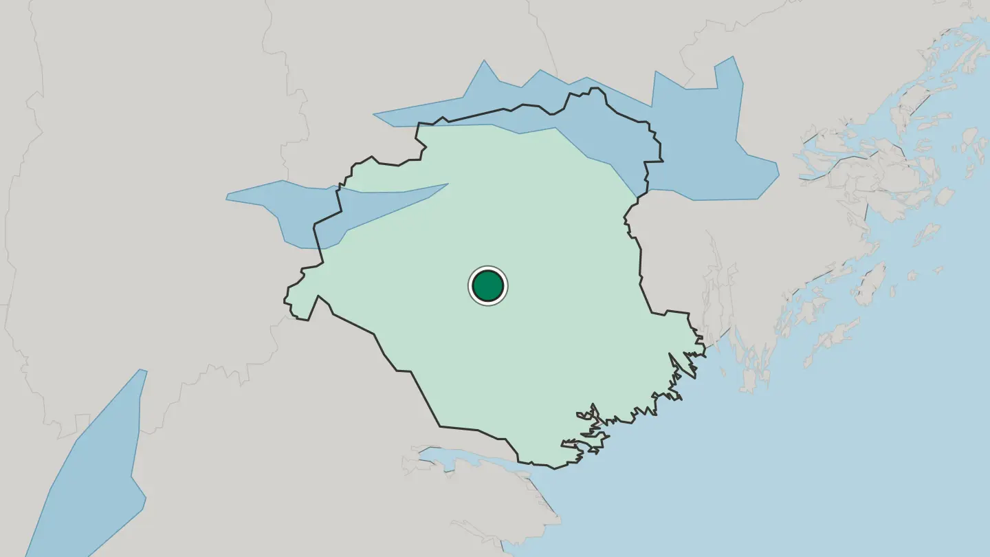 Map of Flen in Sweden