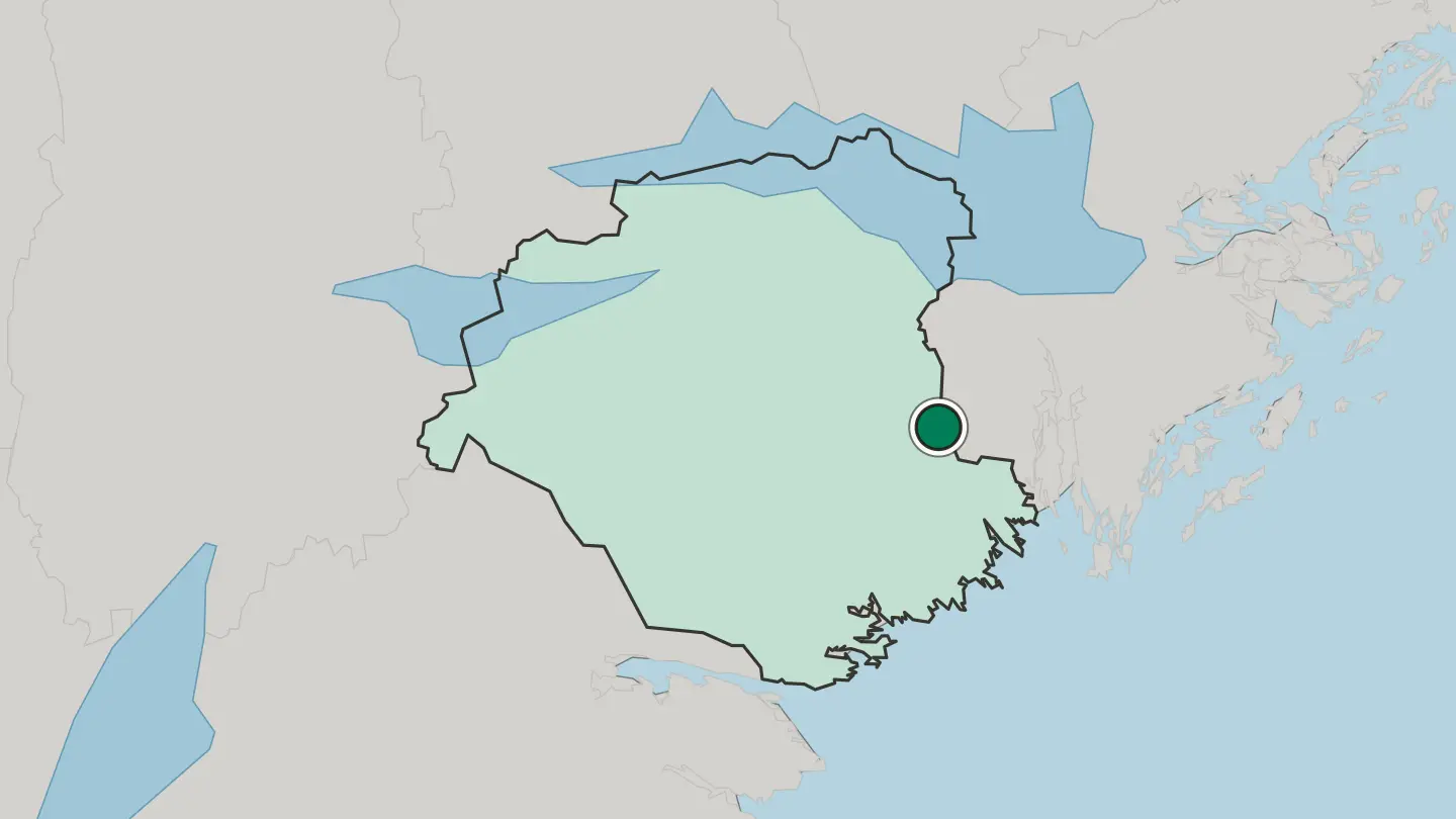 Map of Gnesta in Sweden