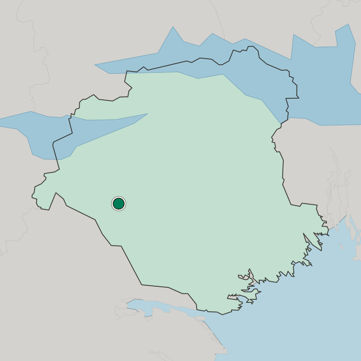 Map showing Katrineholm — In Södermanland County