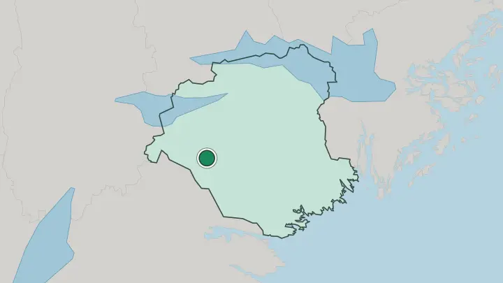 Map of Katrineholm in Sweden