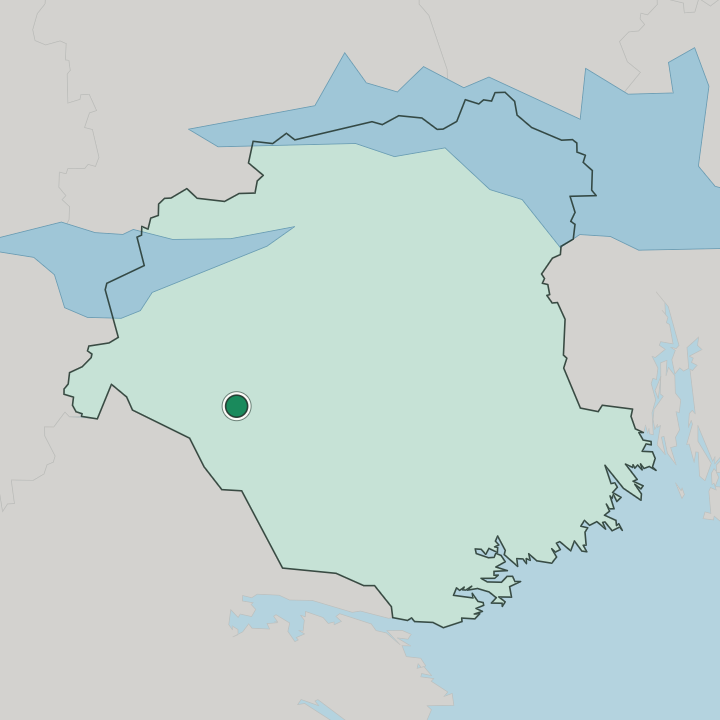 Map showing Katrineholm — In Södermanland County