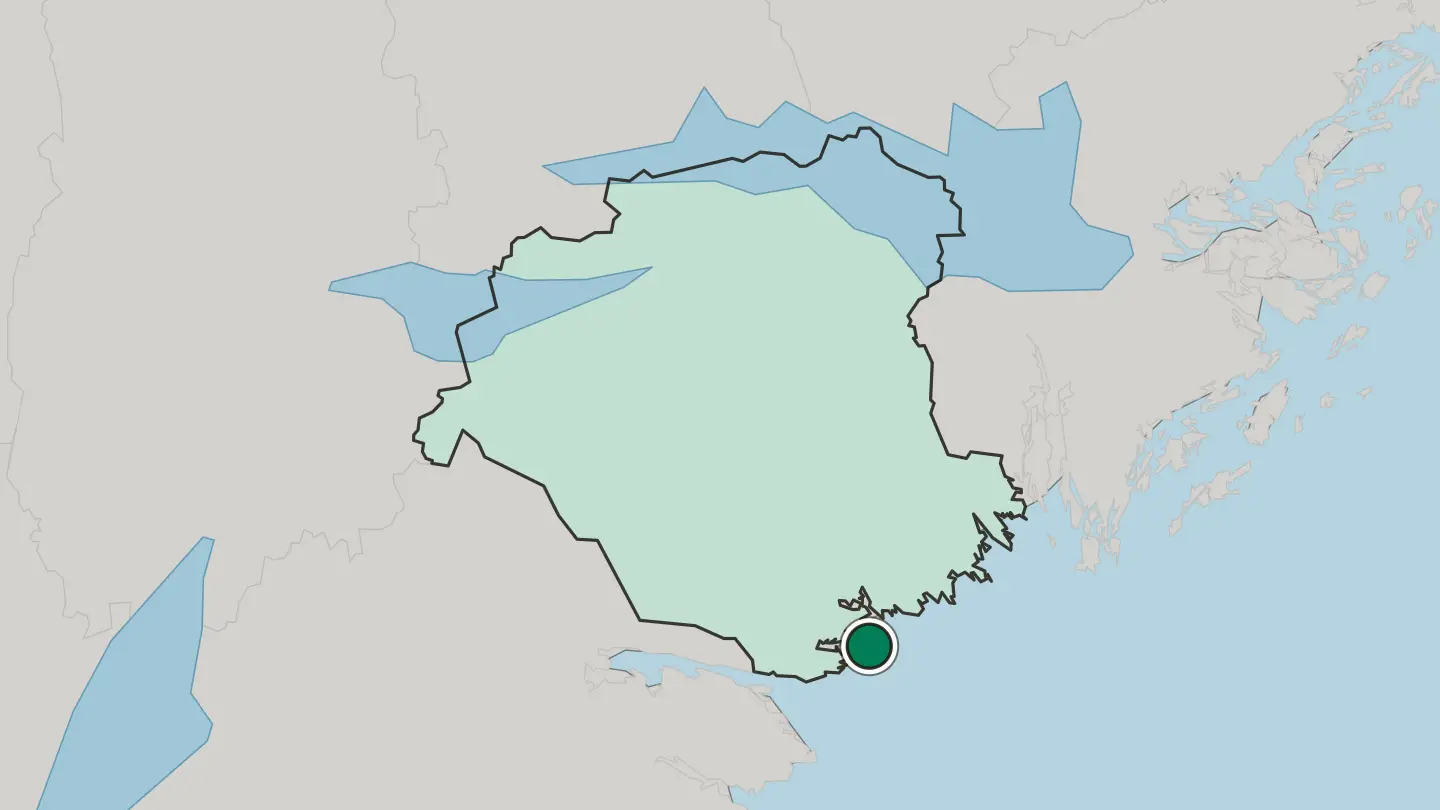 Map of Oxelösund in Sweden
