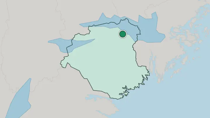 Map of Strängnäs in Sweden