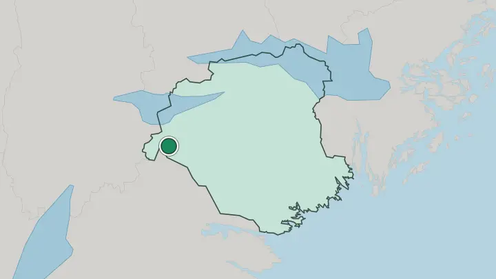 Map of Vingåker in Sweden