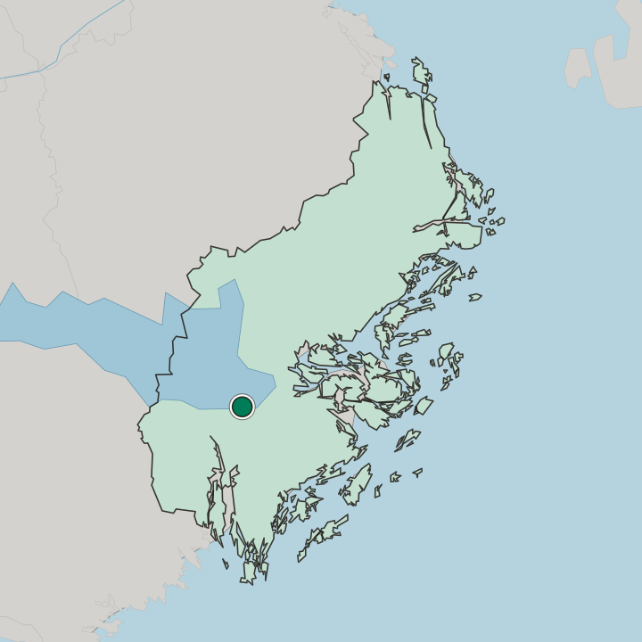 Map showing Ekerö — In Stockholm County