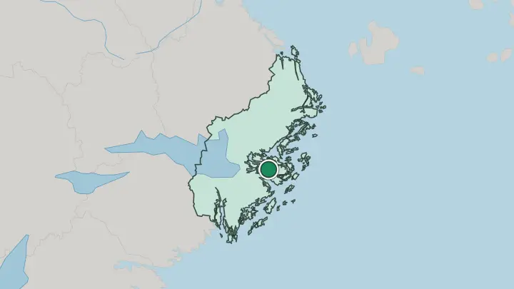 Map of Gustavsberg in Sweden