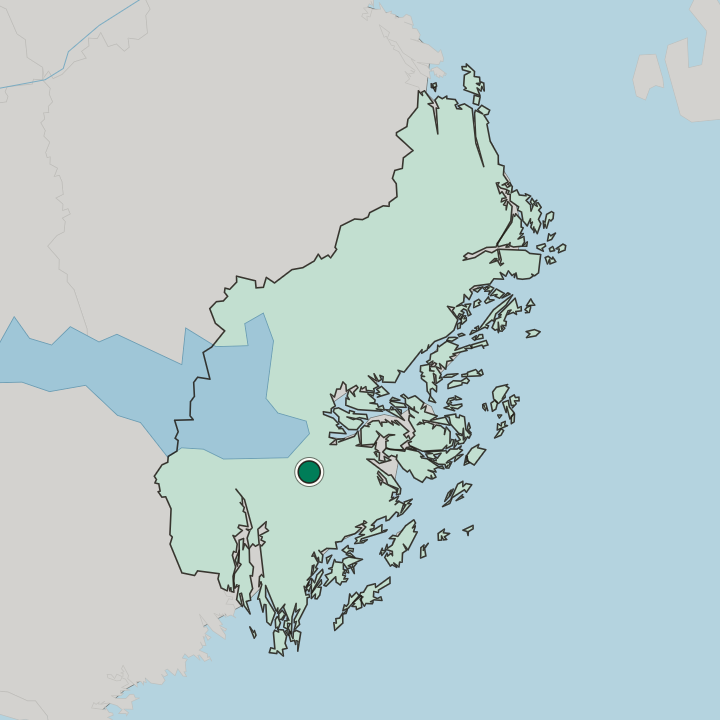 Map showing Segeltorp — In Stockholm County