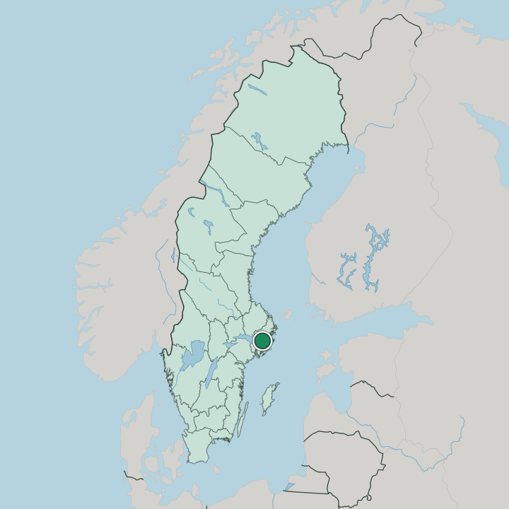 Map showing Kottla — In Sweden