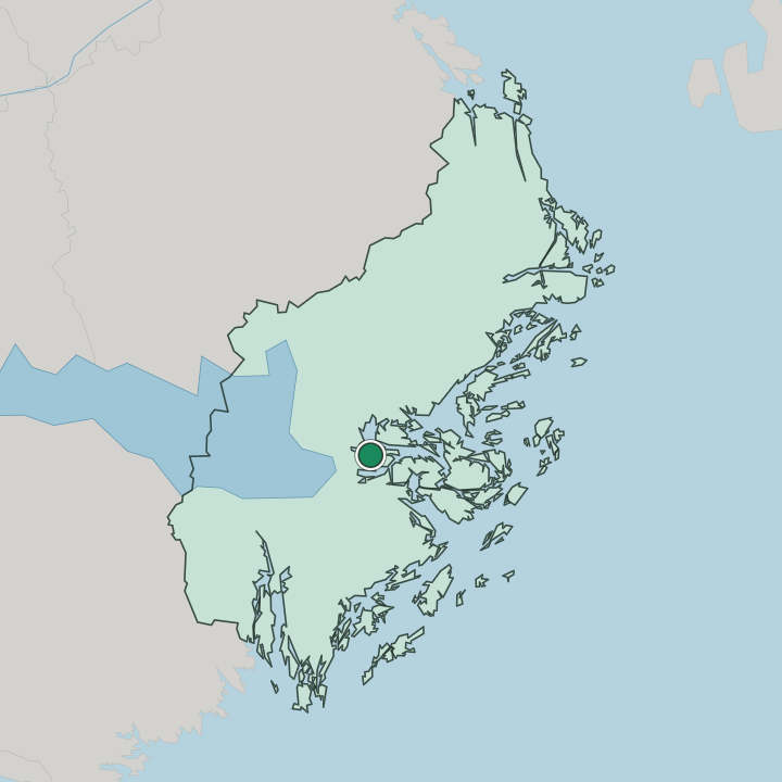 Map showing Kottla — In Stockholm County