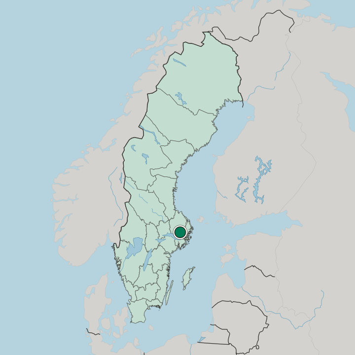 Map showing Märsta — In Sweden