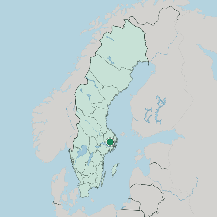 Map showing Märsta — In Sweden