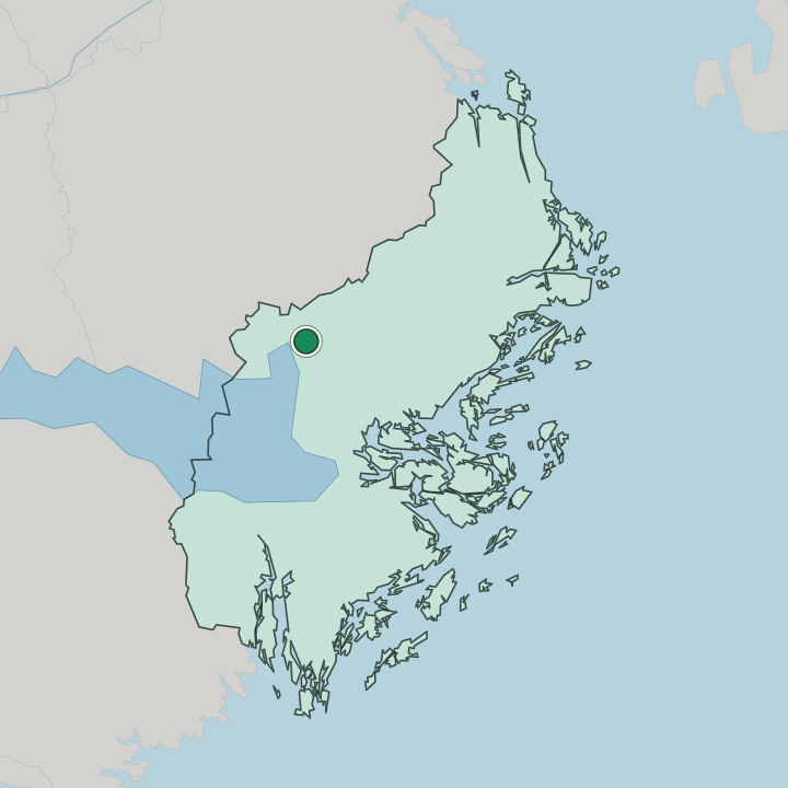 Map showing Märsta — In Stockholm County