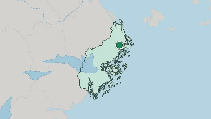 Map of Norrtälje in Sweden