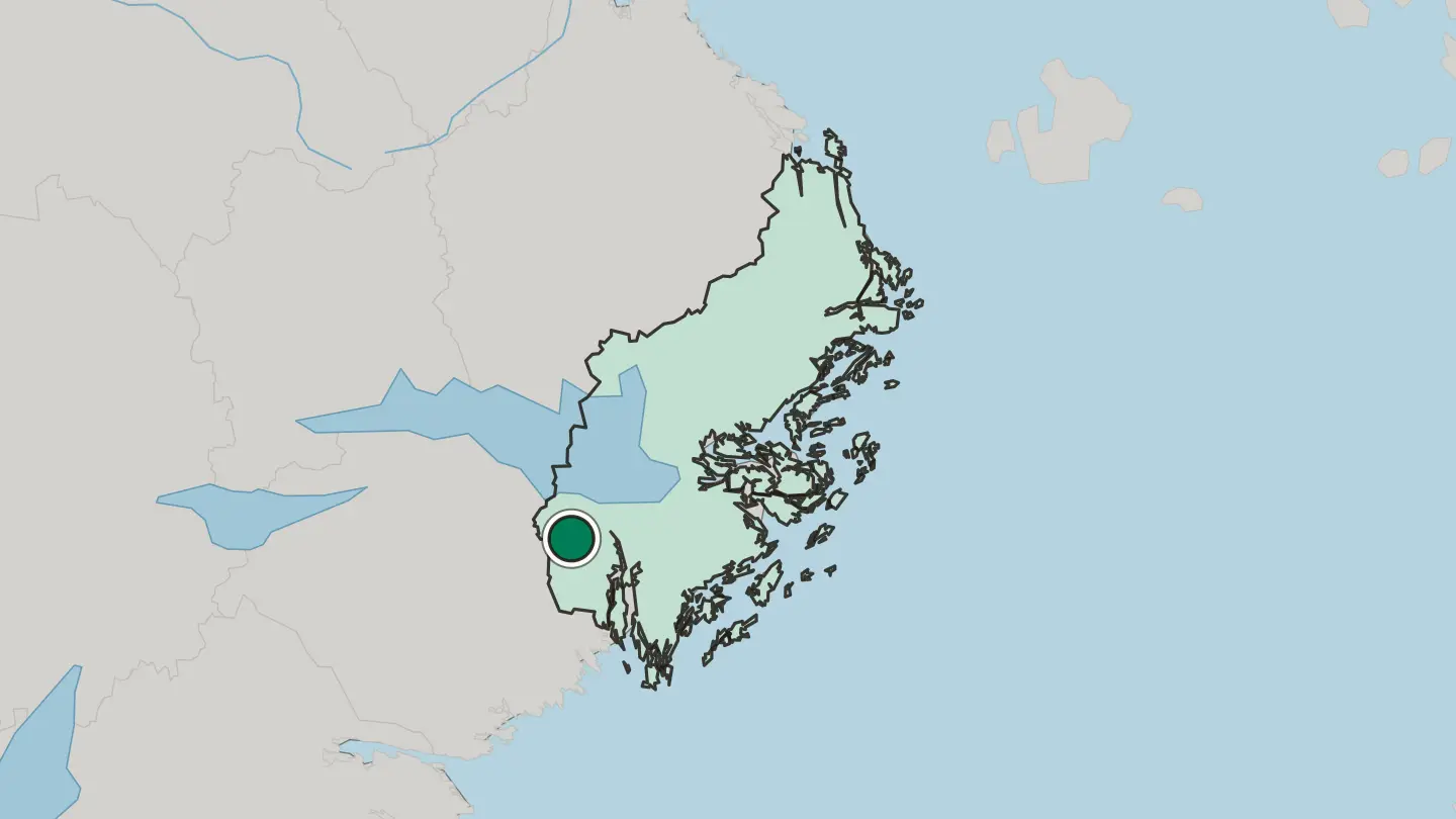 Map of Nykvarn in Sweden