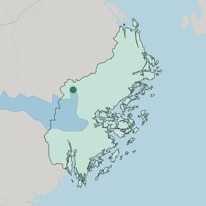 Map showing Sigtuna — In Stockholm County