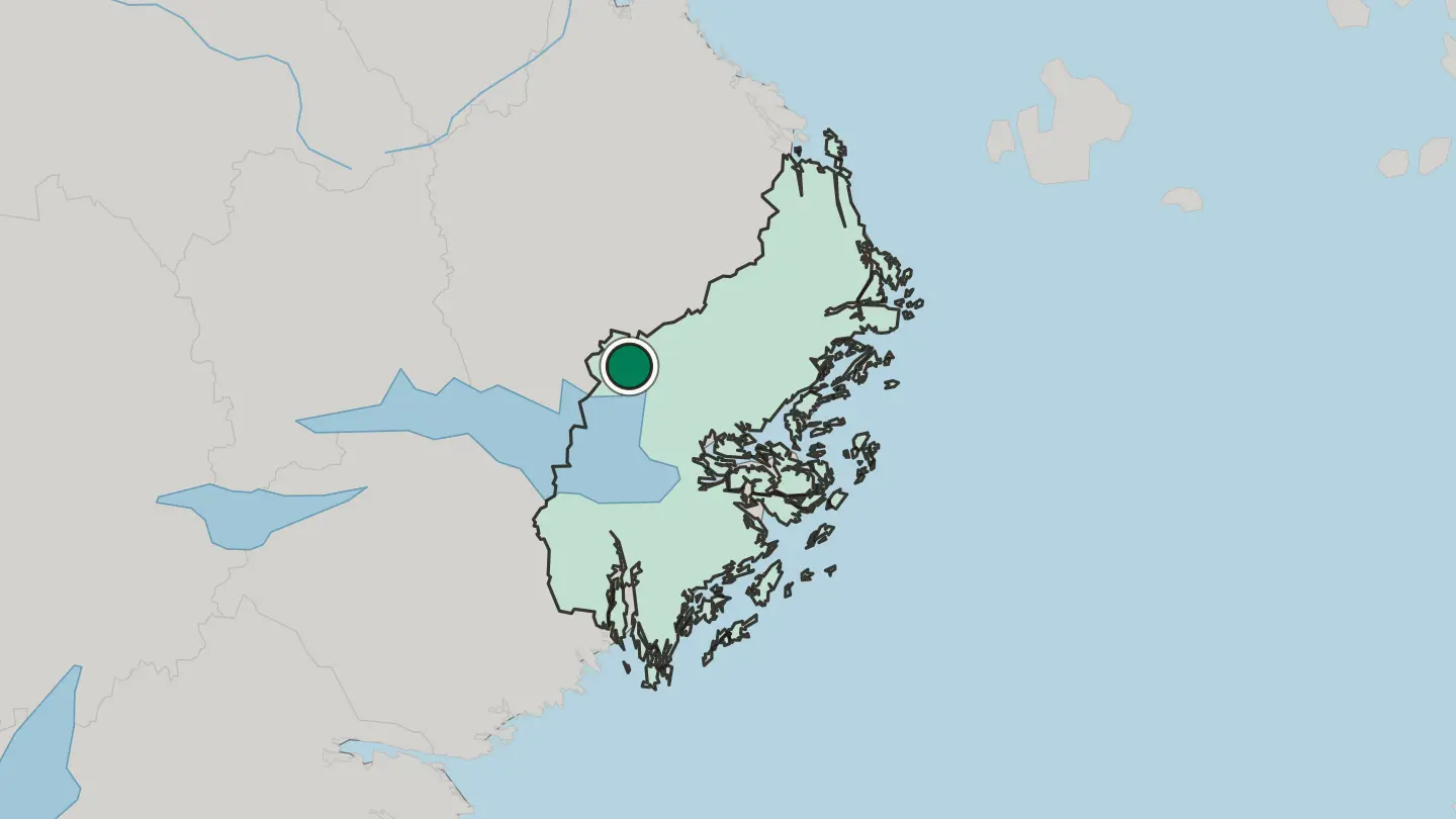 Map of Sigtuna in Sweden