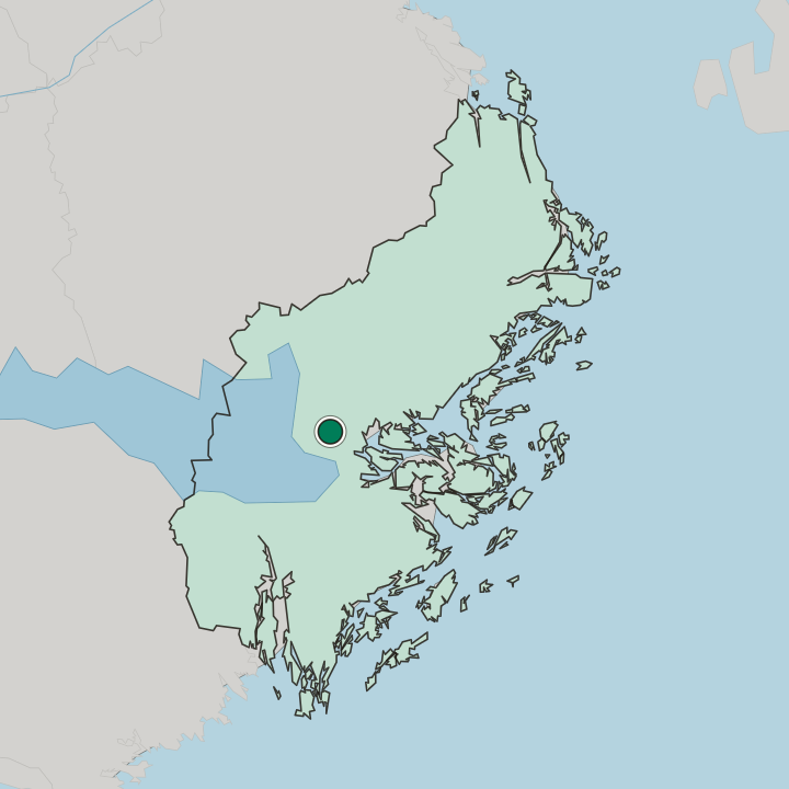 Map showing Sollentuna — In Stockholm County