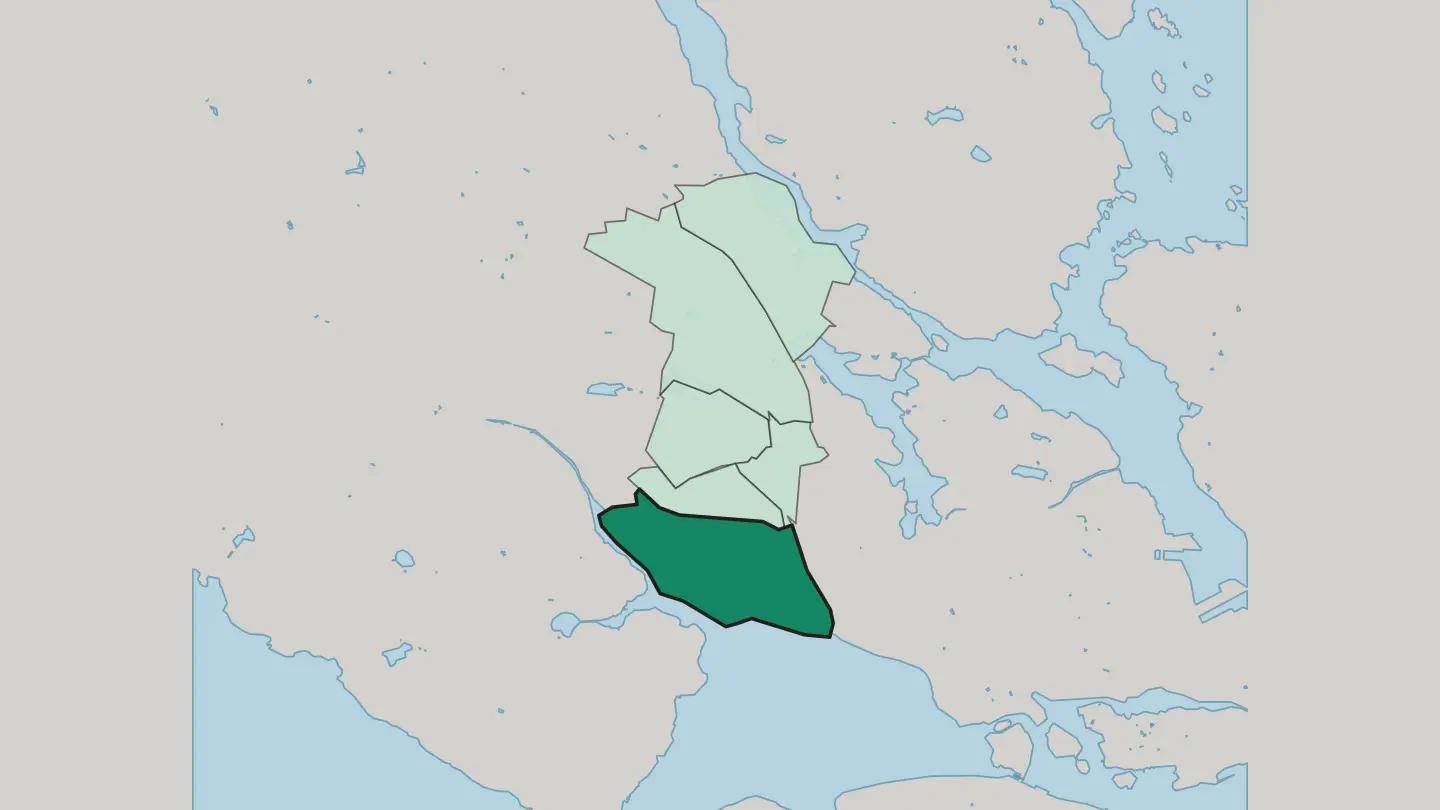 Map of Huvudsta in Solna