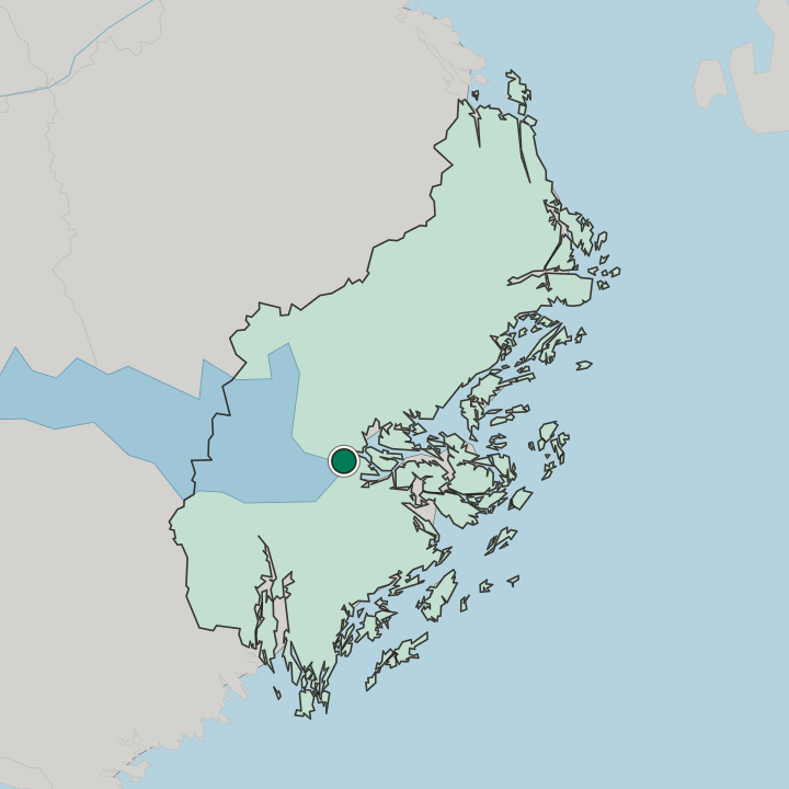 Map showing Ulriksdal — In Stockholm County