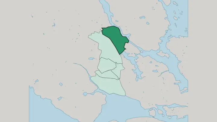 Map of Ulriksdal in Solna