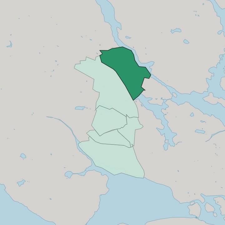 Map showing Ulriksdal — In Solna